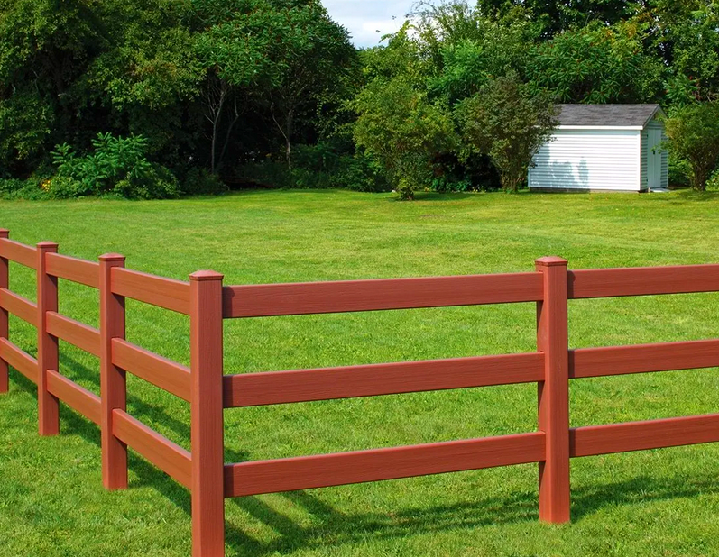 Wood Fence 3 Rail